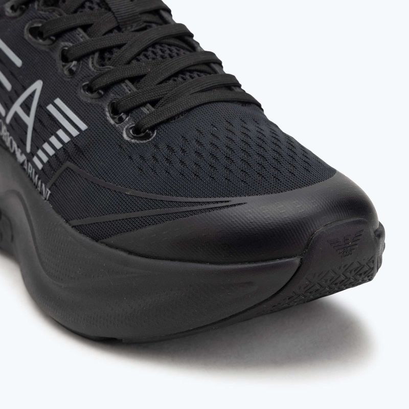 Topánky EA7 Emporio Armani Wave Cracking full black / silver 7