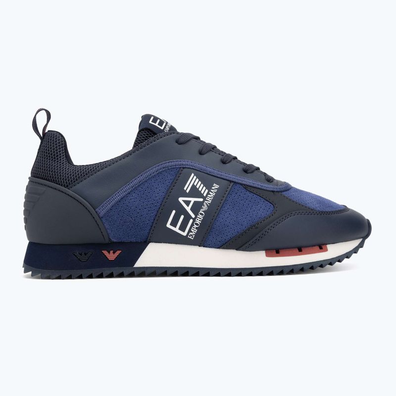 Topánky EA7 Emporio Armani Black & White Suede sky captain / deep cobal / mineral 2