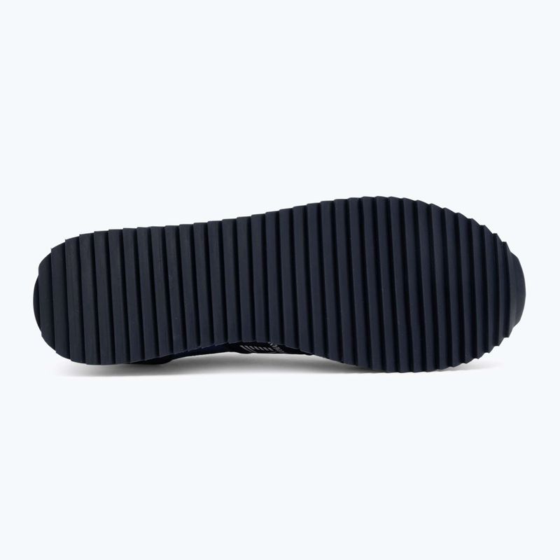 Topánky EA7 Emporio Armani Black & White Suede sky captain / deep cobal / mineral 4