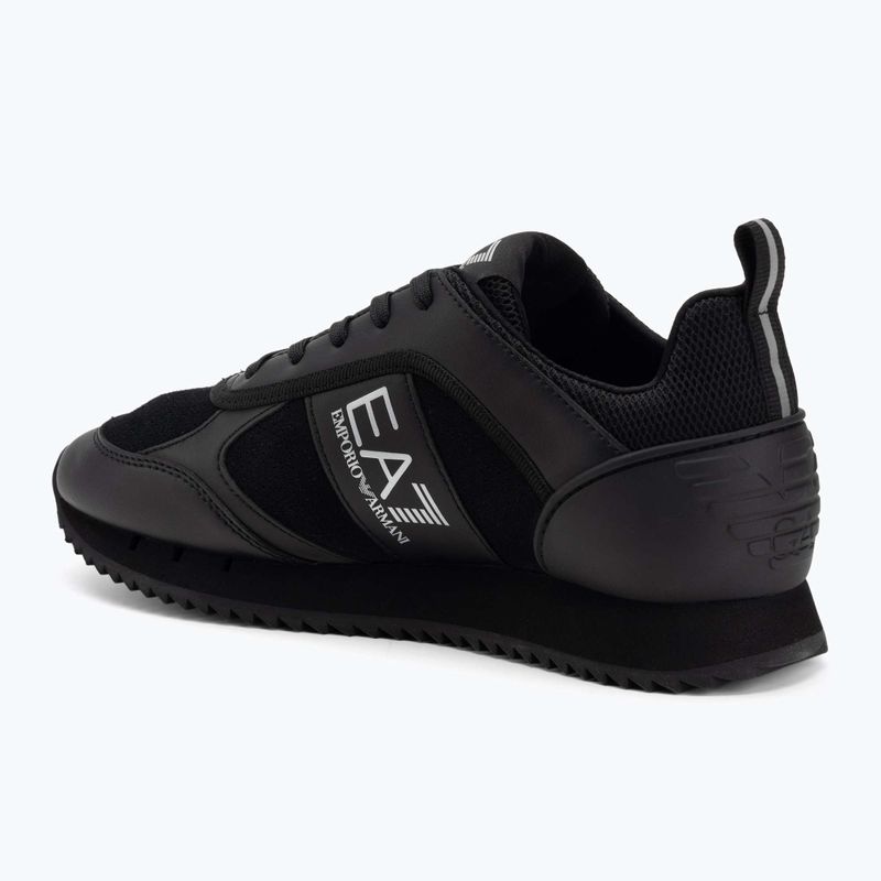 Topánky EA7 Emporio Armani Black & White Suede triple black micropunch 3