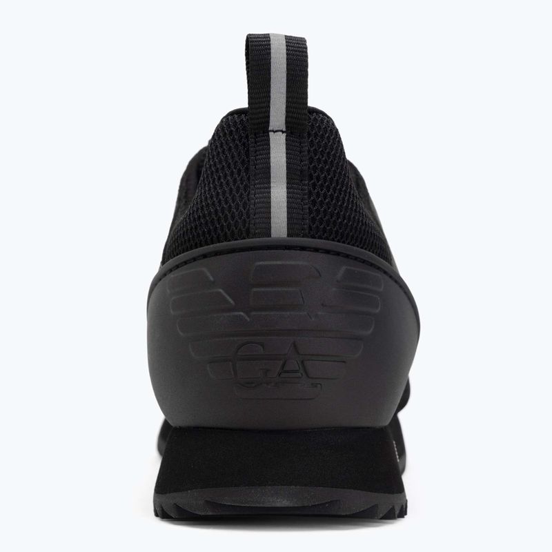 Topánky EA7 Emporio Armani Black & White Suede triple black micropunch 6