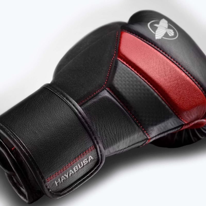 Boxerské rukavice Hayabusa T3 black/red 5