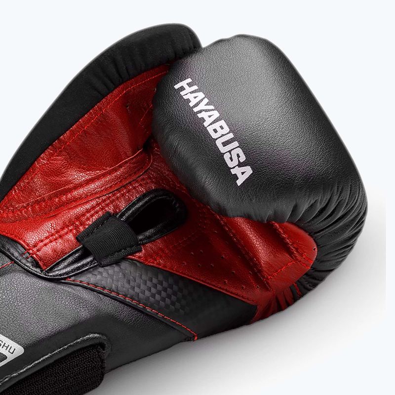 Boxerské rukavice Hayabusa T3 black/red 7