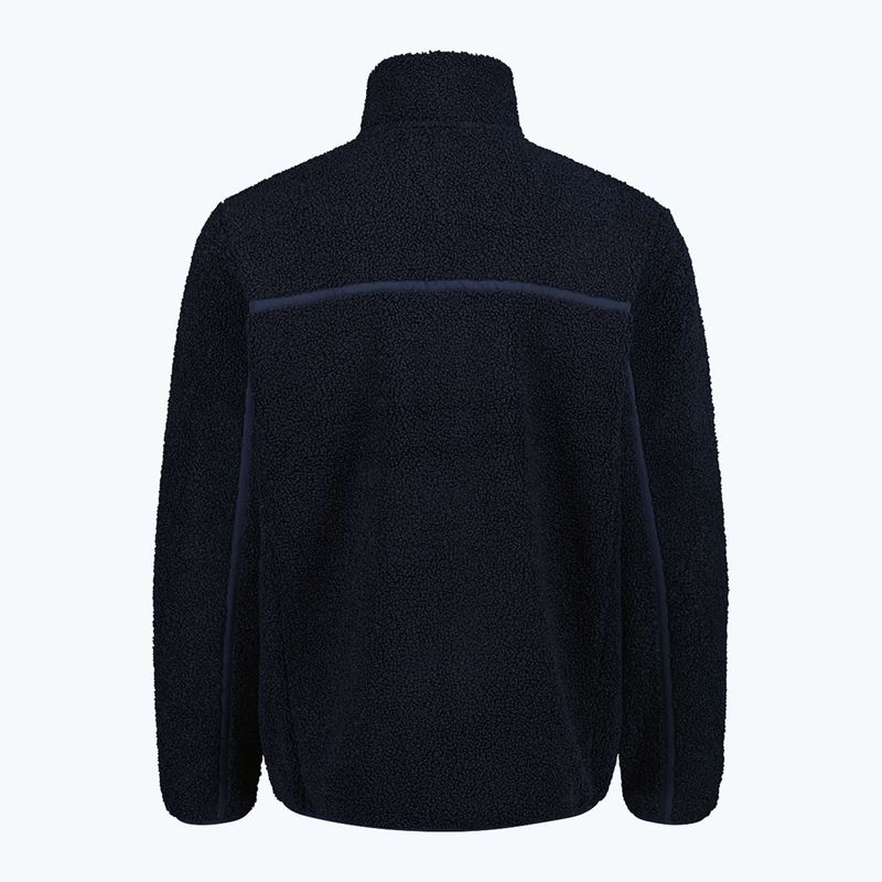 Pánska bunda CMP 35P3877 Teddy Highloft black/blue 2