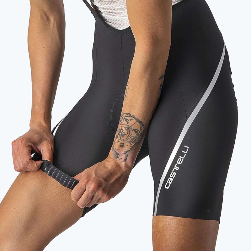 Dámske cyklistické šortky Castelli Velocissima 3 black/silver 5
