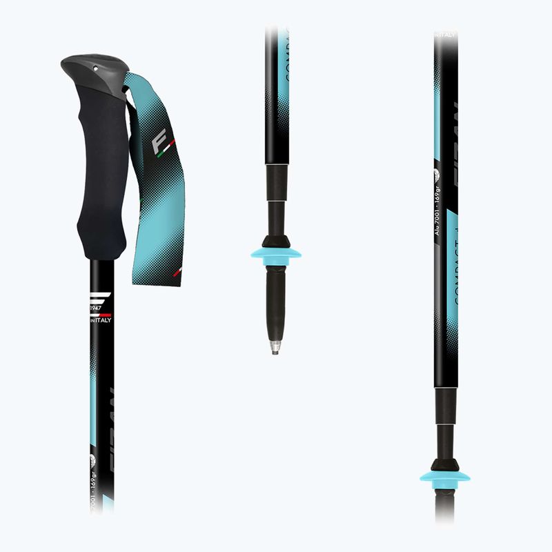 Trekingové palice  Fizan Compact Tech 4 light blue 5