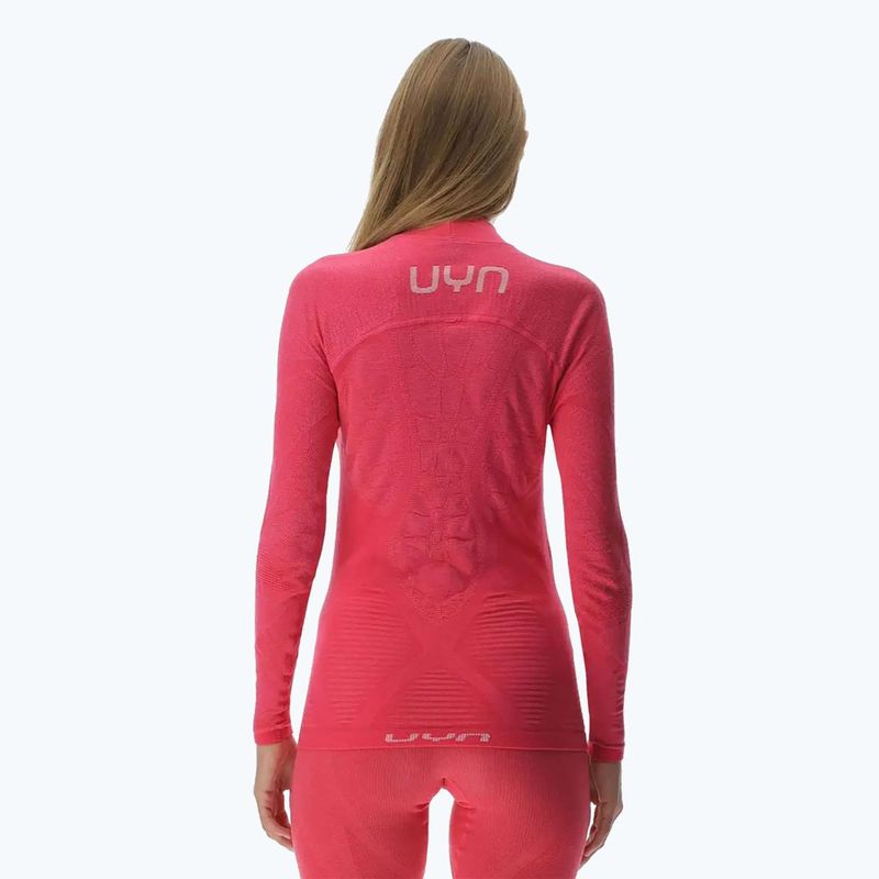 Dámska termoakčná mikina UYN Elevation Biomorph LS Turtle Neck pink yarrow 3