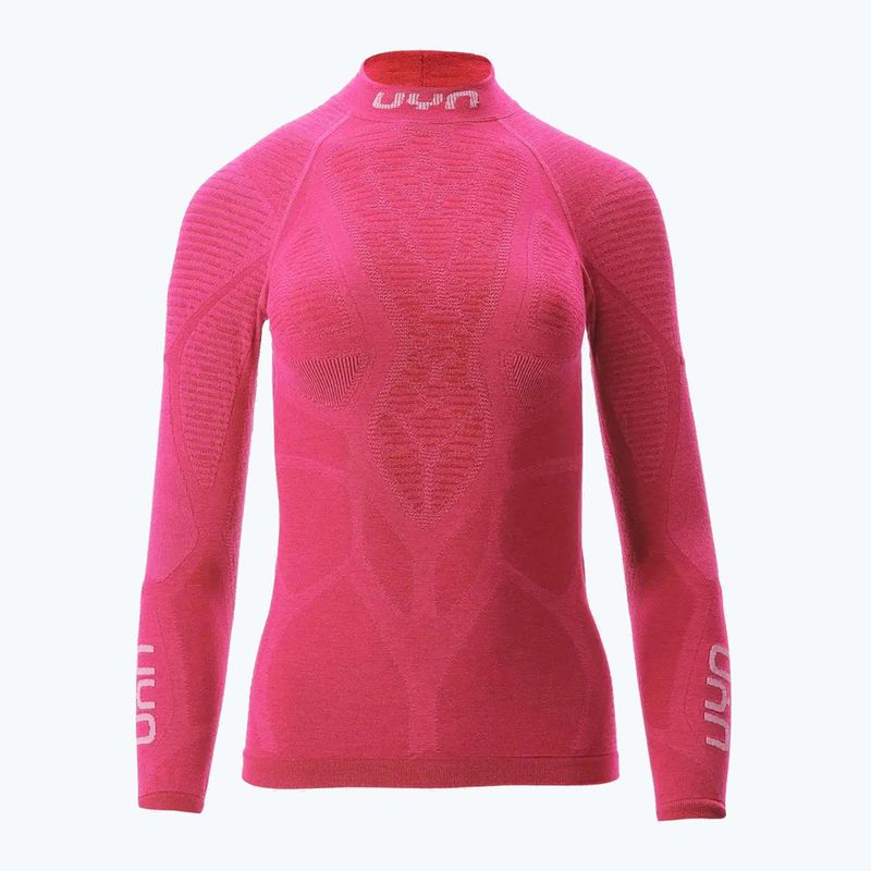 Dámska termoakčná mikina UYN Elevation Biomorph LS Turtle Neck pink yarrow 7