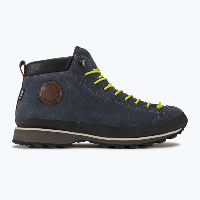 Pánske turistické topánky Lomer Bio Naturale Mid Mtx Suede flag/lime 2