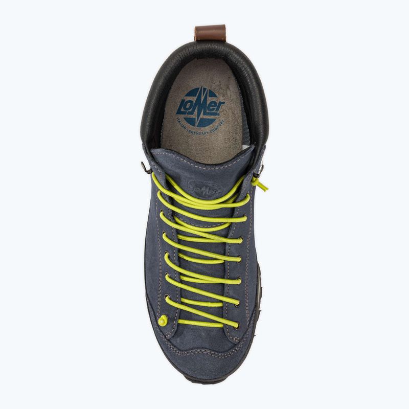 Pánske turistické topánky Lomer Bio Naturale Mid Mtx Suede flag/lime 5