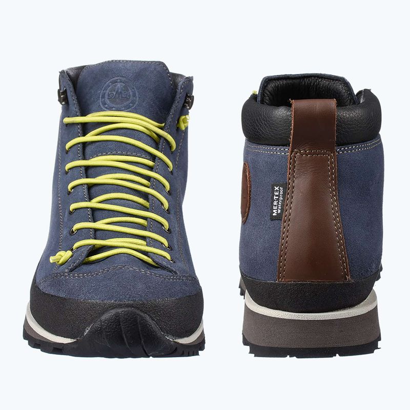 Pánske turistické topánky Lomer Bio Naturale Mid Mtx Suede flag/lime 8