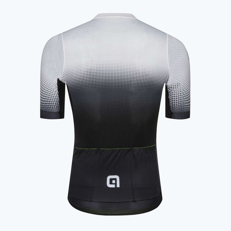 Pánsky cyklistický dres Alé Gradient čiernobiely L22144400 2