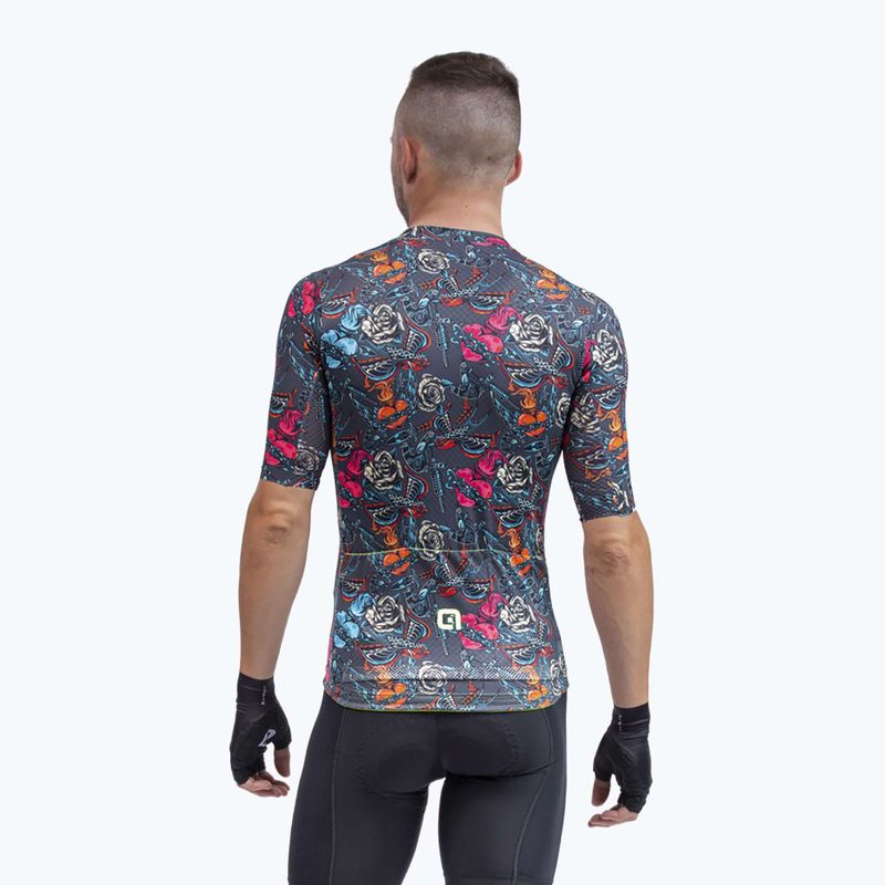 Pánsky cyklistický dres Alé Tattoo šedý L22111403 2