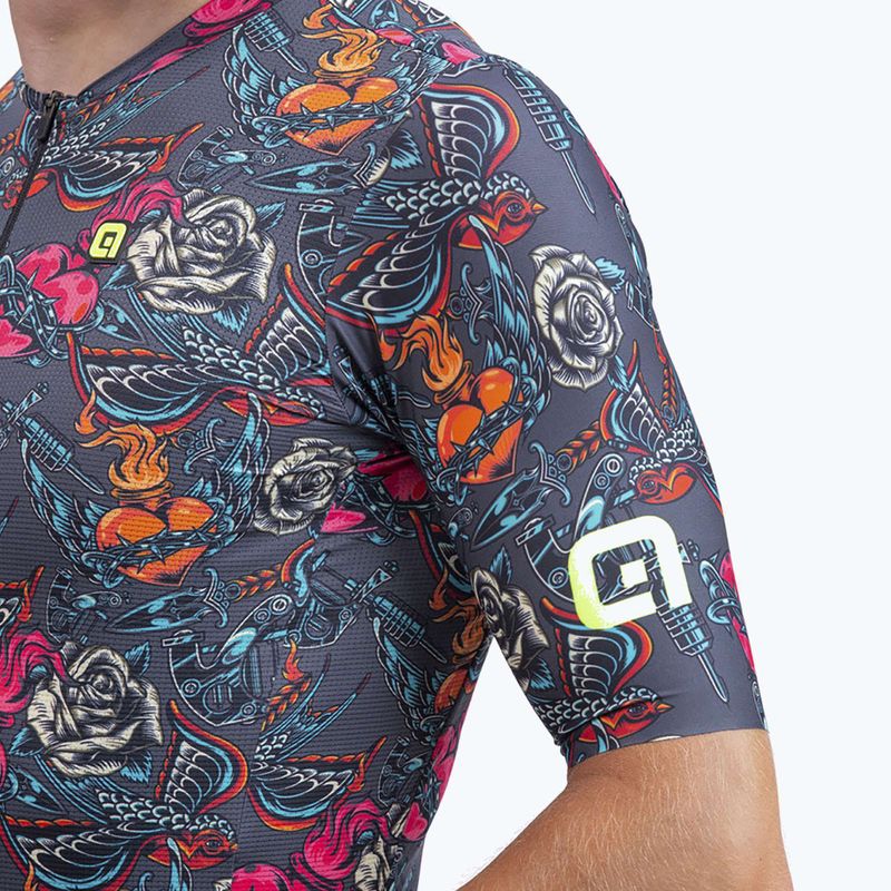 Pánsky cyklistický dres Alé Tattoo šedý L22111403 4