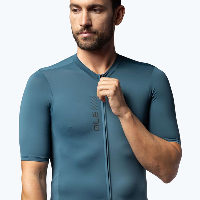 Pánsky cyklistický dres Alé Color Block Off Road leaf green 3