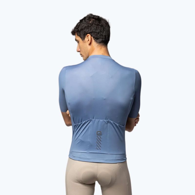 Pánsky cyklistický dres Alé Color Block steel blue 2