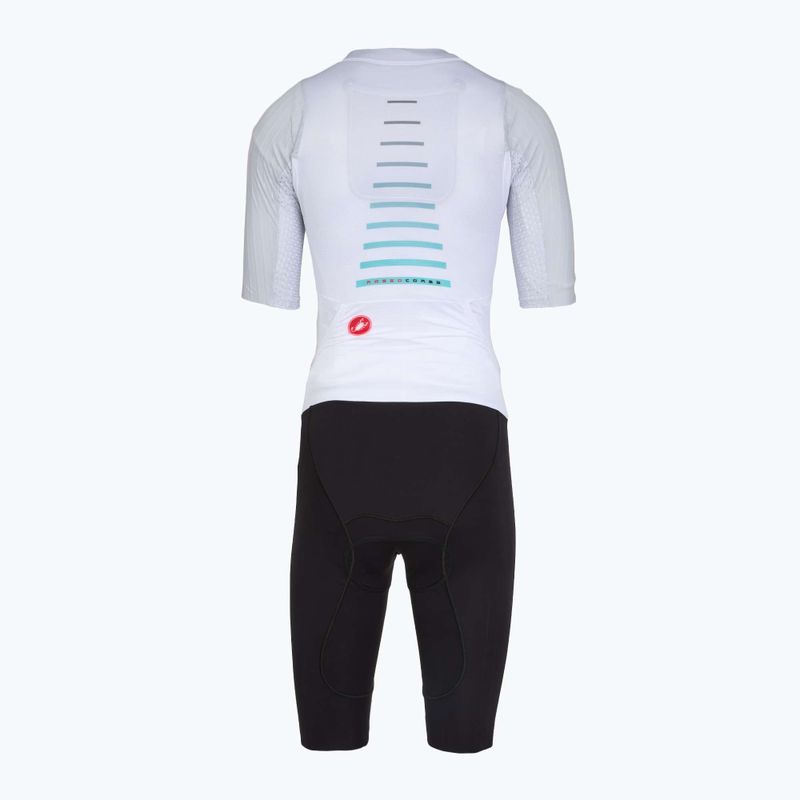 Dámska cyklistická kombinéza Castelli Free Sanremo 3 SS in white/black 2