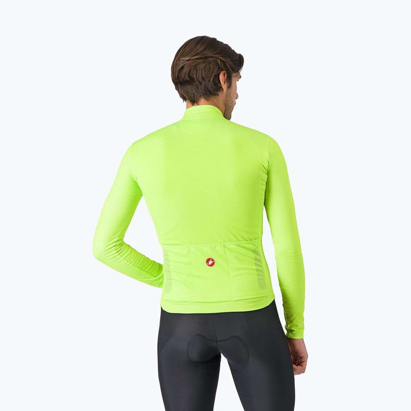Pánske cyklistické tričko longsleeve Castelli Puro 4 electric lime 2
