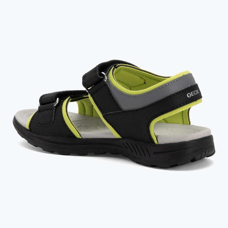 Detské sandále Geox Vaniett black/light green 3