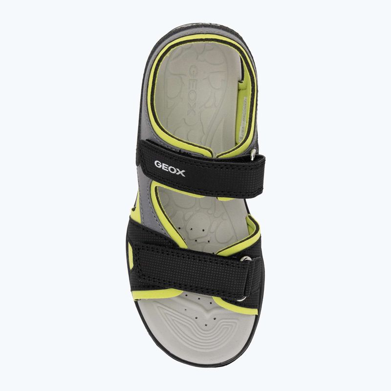 Detské sandále Geox Vaniett black/light green 5
