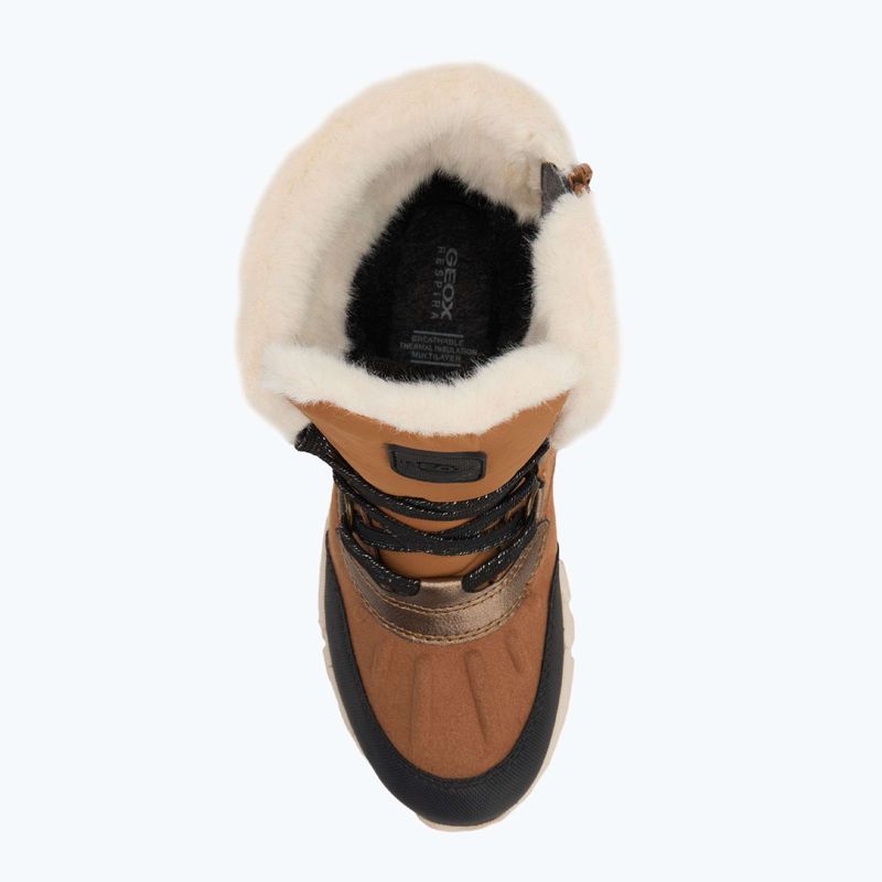 Geox Flexyper ABX whisky / black detské snehové topánky 5