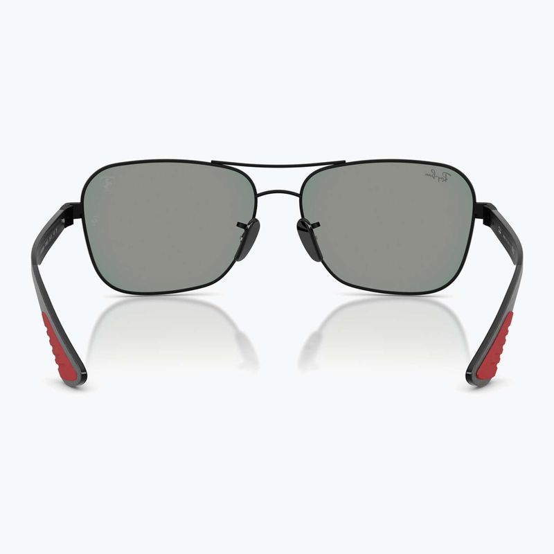 Slnečné okuliare Ray-Ban Rb8336M Scuderia matt black/dark grey mirror blue/red 5