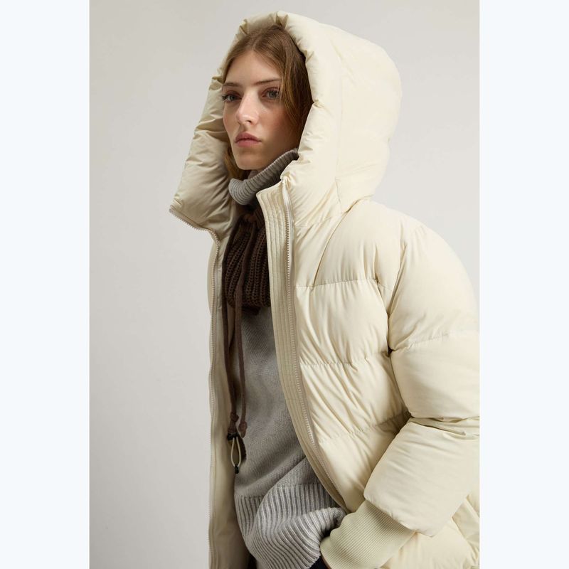 Dámská bunda Woolrich Cloud Madison Coat mléčná smetana 4