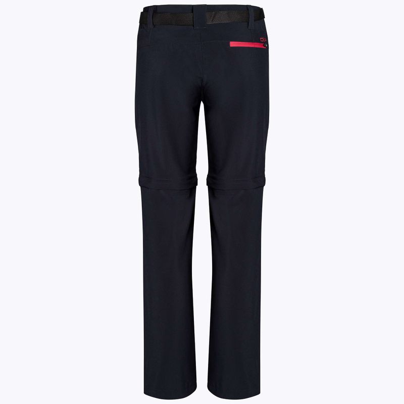 Dámske trekingové nohavice CMP Zip Off black/pink 3T51446/05UG 2