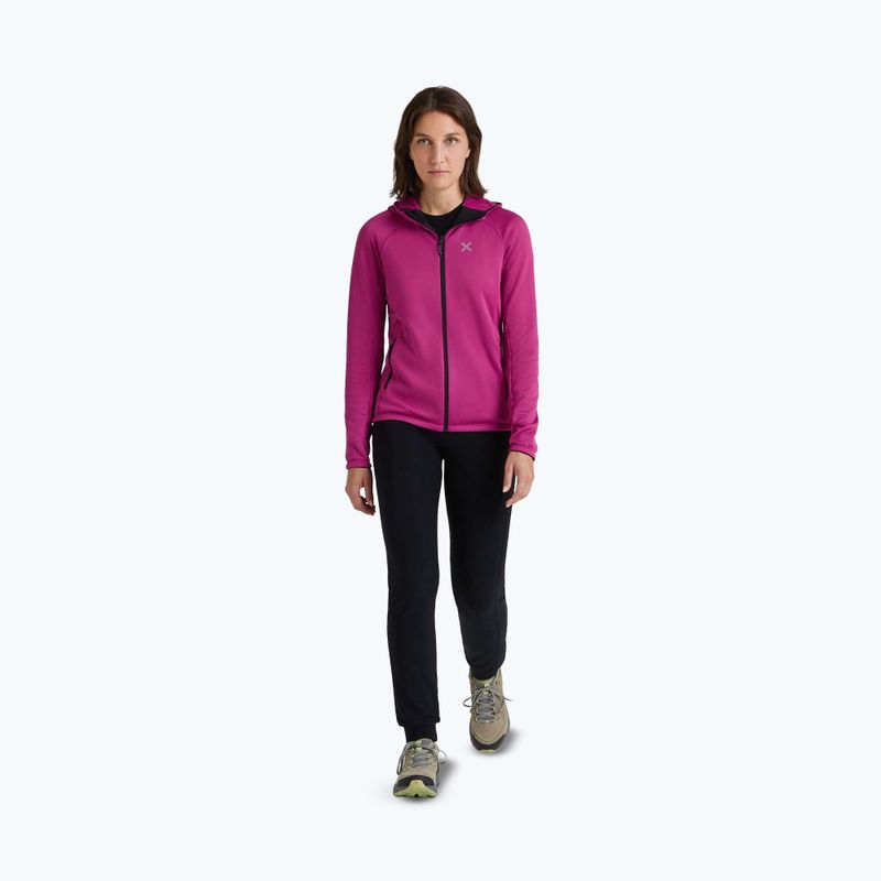Dámska mikina Montura Fadis Grid Hooded Maglia red 2
