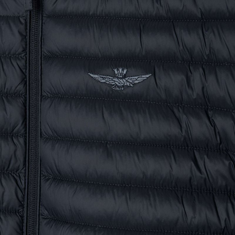 Pánska zimná páperová bunda Aeronautica Militare Essential jet black 3