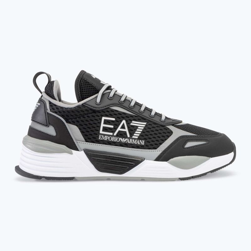 EA7 Emporio Armani Ace Runner Mesh black/ silver topánky 2