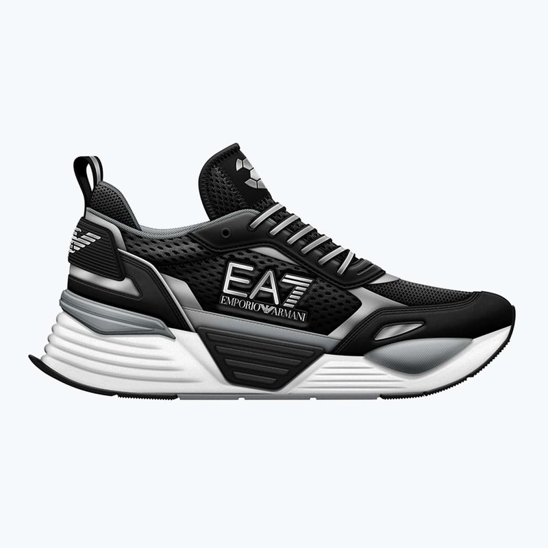 EA7 Emporio Armani Ace Runner Mesh black/ silver topánky 8