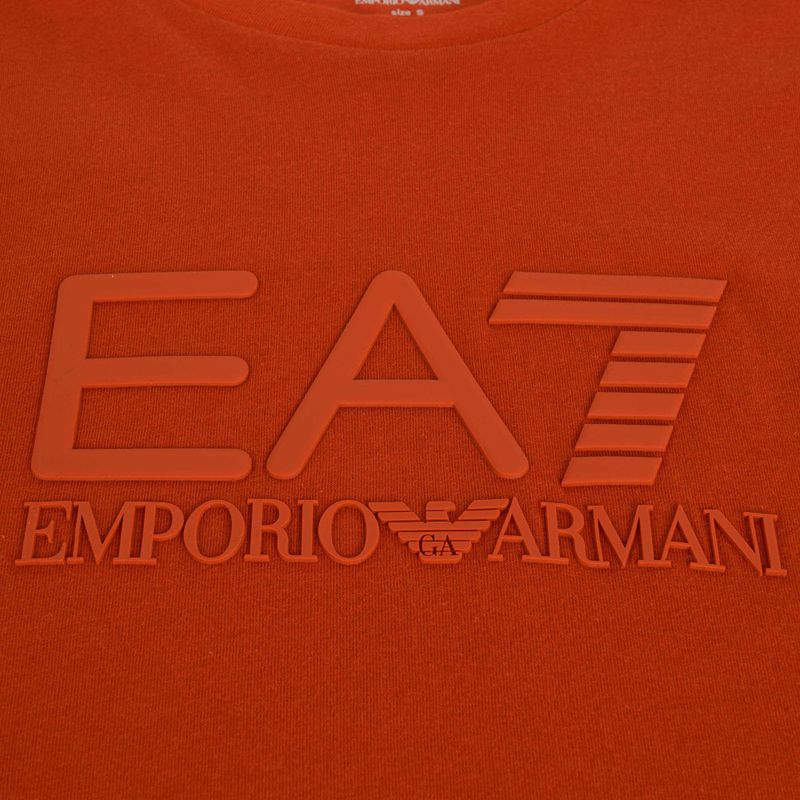 Pánske tričko EA7 Emporio Armani Visibility Cotton Crew rooibos tea 3