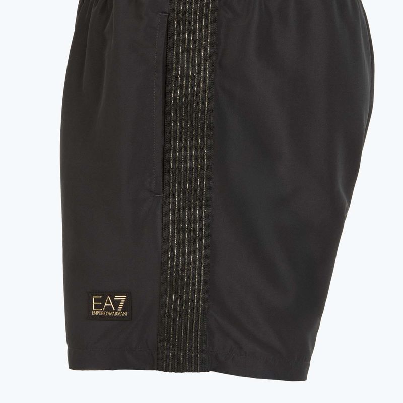 Pánske plavecké šortky EA7 Emporio Armani Gold Label Boxer black 3