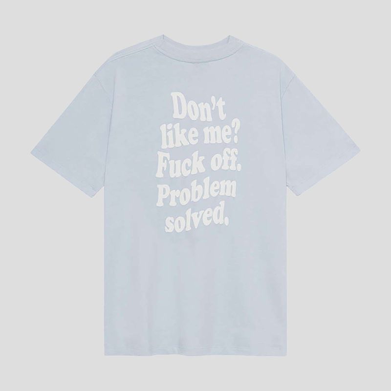 Pánske  tričko Kaotiko Don't Like Me baby blue 2