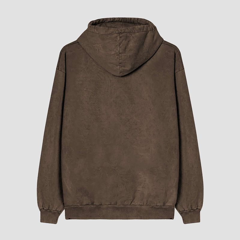 Pánska mikina Kaotiko Washed Vancouver Society brown 4