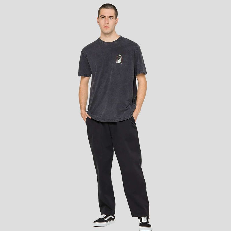 Pánske  tričko Kaotiko Washed Trust Your Intuition black 2
