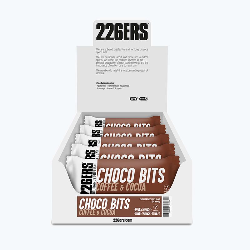 Energetická tyčinka 226ERS Endurance Bar Choco Bits 60 g káva s čokoládou 2