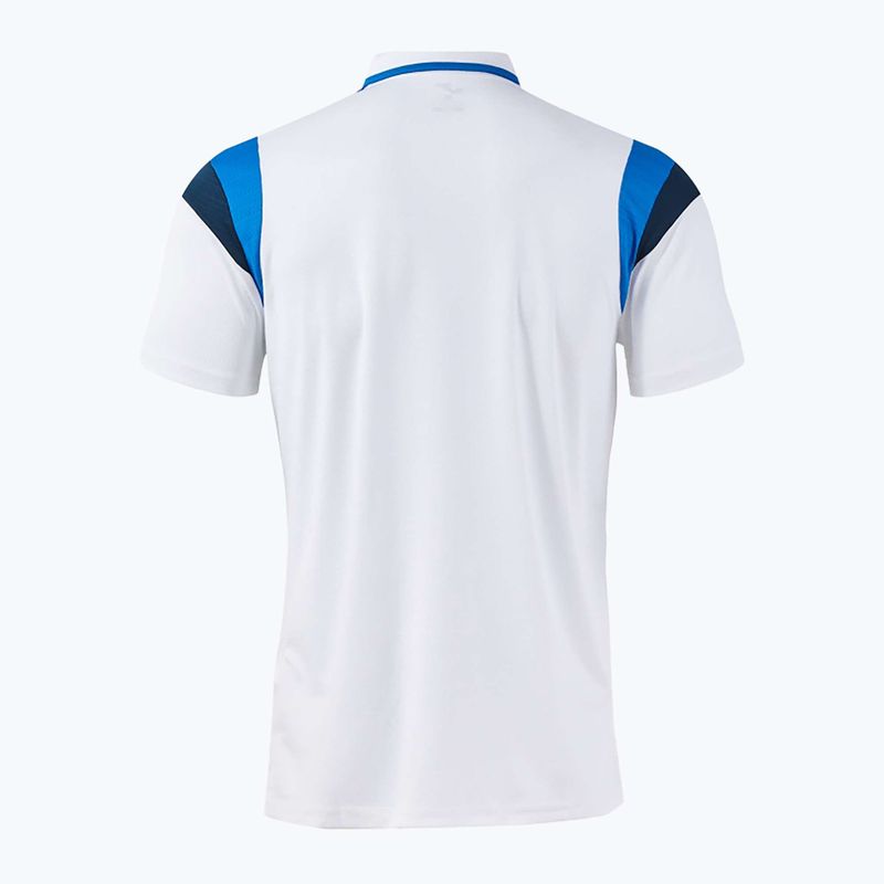 Pánske tenisové tričko Joma Terra Polo white/royal 2