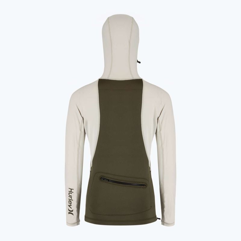 Pánske tričko Hurley Coast Guard Surf Top s kapucňou na plávanie s dlhým rukávom 2