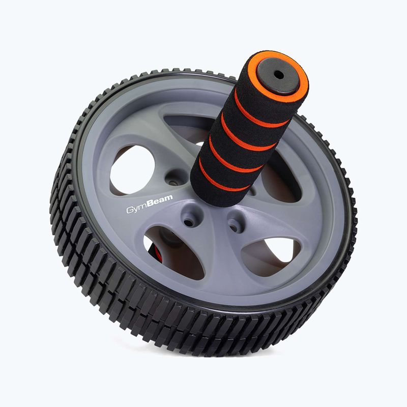 Cvičebné koleso GymBeam Ab Wheel black/grey/orange 2