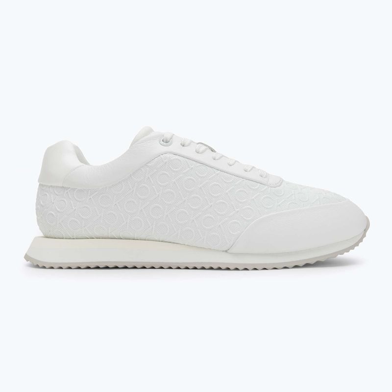 Dámske topánky Calvin Klein HW0HW02574 Runner Lace Up Mono Pu Triple Bright White 2