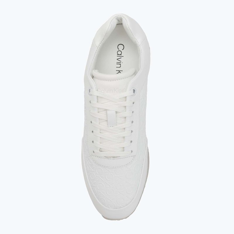 Dámske topánky Calvin Klein HW0HW02574 Runner Lace Up Mono Pu Triple Bright White 5