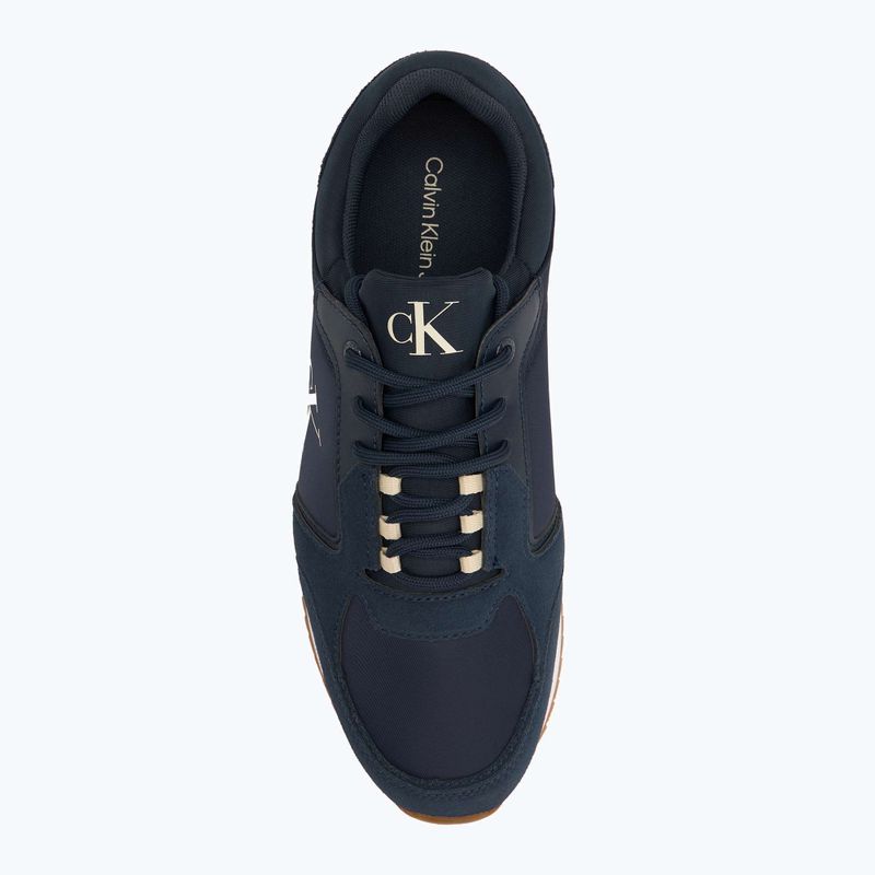 Pánske topánky Calvin Klein YM0YM01326 Retro Runner Sock Lace Up Ny-Su Calvin Navy/Bright White/Gum 5