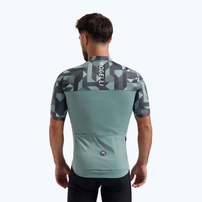Pánske cyklistické tričko Rogelli Essential Graphic grey 2