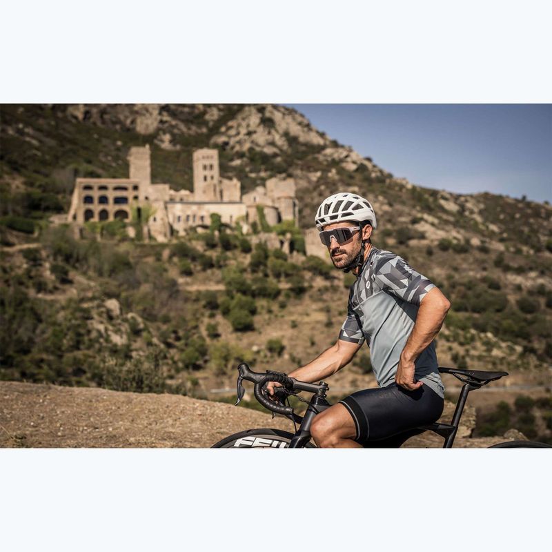 Pánske cyklistické tričko Rogelli Essential Graphic grey 10