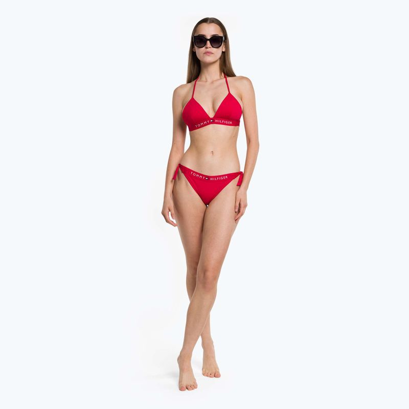 Tommy Hilfiger Spodný diel plaviek Side Tie Cheeky červený 5