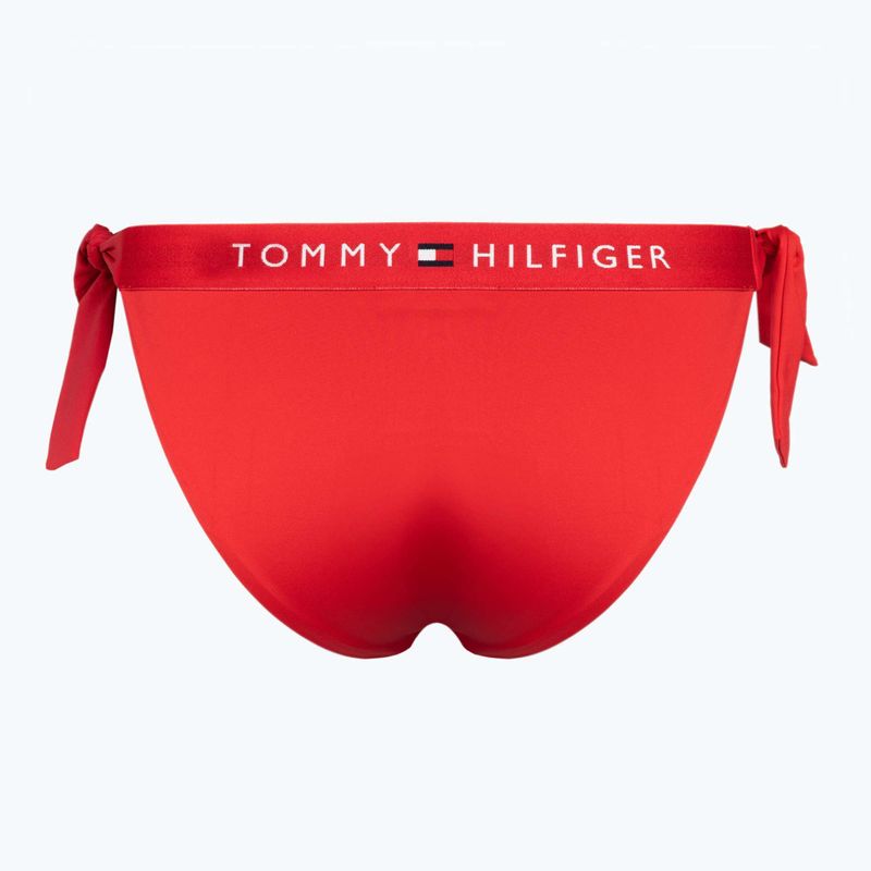 Tommy Hilfiger Spodný diel plaviek Side Tie Cheeky červený 2