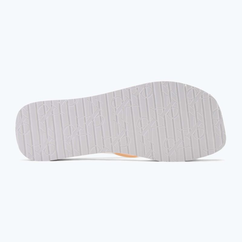 Calvin Klein dámske žabky YW0YW01720 Thong+ Tpu Metallic whisper pink/bright white 4