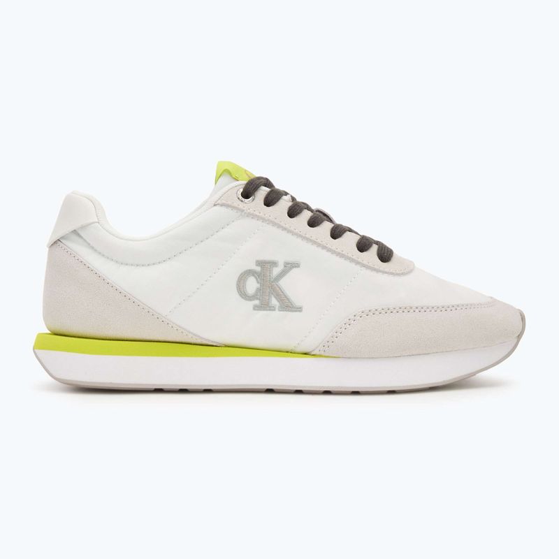 Dámske topánky Calvin Klein YW0YW01990 Retro Runner Lace Up Nylon MG white/evening primrose/lily white 2
